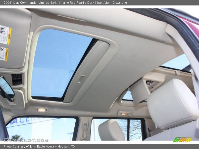 Inferno Red Pearl / Dark Khaki/Light Graystone 2006 Jeep Commander Limited 4x4