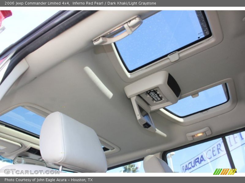 Inferno Red Pearl / Dark Khaki/Light Graystone 2006 Jeep Commander Limited 4x4