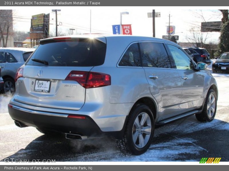 Palladium Metallic / Taupe 2011 Acura MDX Technology
