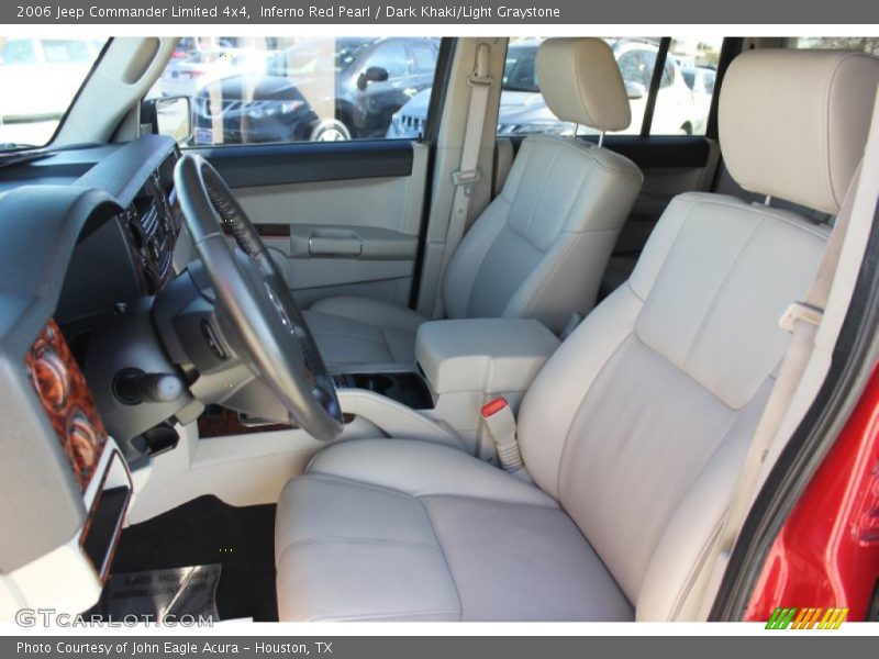 Inferno Red Pearl / Dark Khaki/Light Graystone 2006 Jeep Commander Limited 4x4