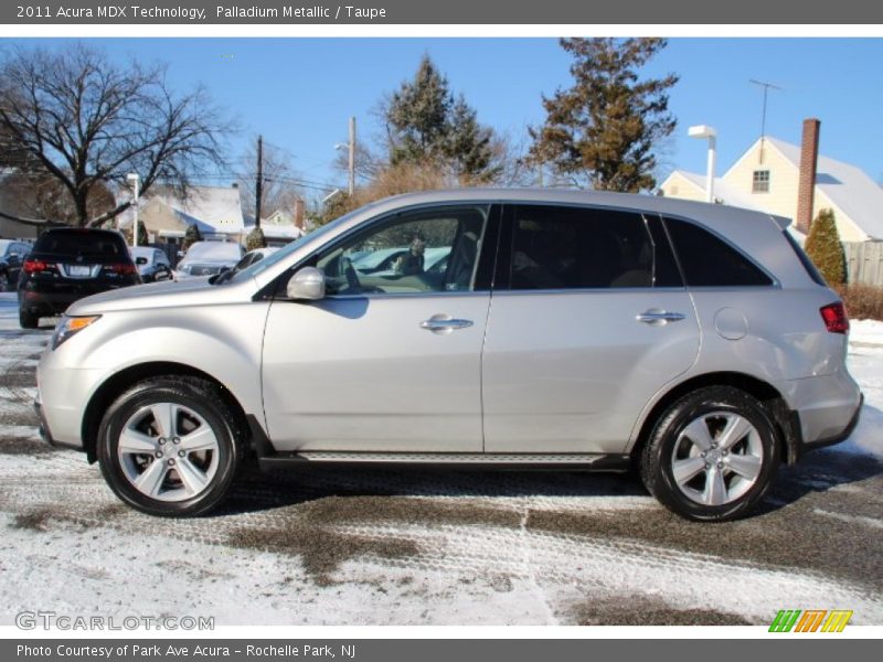 Palladium Metallic / Taupe 2011 Acura MDX Technology
