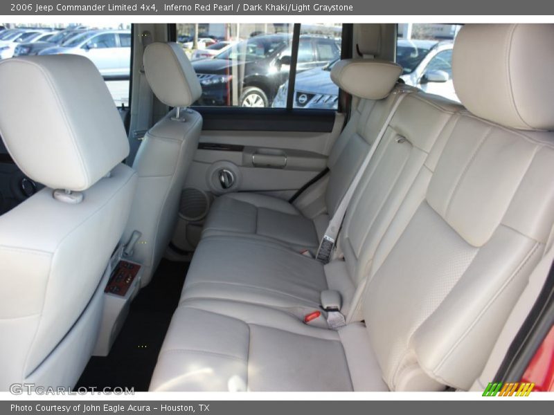 Inferno Red Pearl / Dark Khaki/Light Graystone 2006 Jeep Commander Limited 4x4