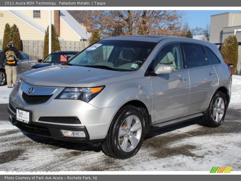 Palladium Metallic / Taupe 2011 Acura MDX Technology