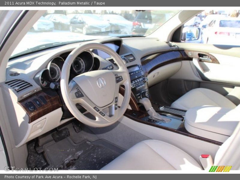 Palladium Metallic / Taupe 2011 Acura MDX Technology