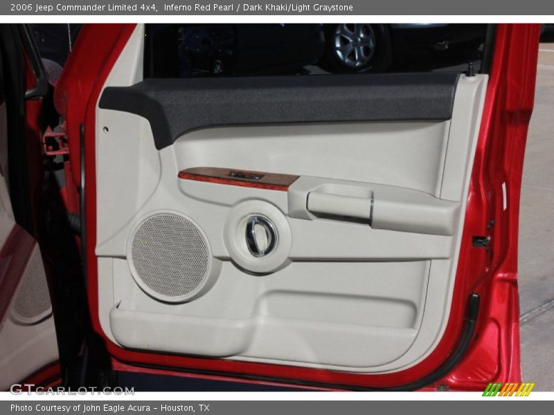 Inferno Red Pearl / Dark Khaki/Light Graystone 2006 Jeep Commander Limited 4x4