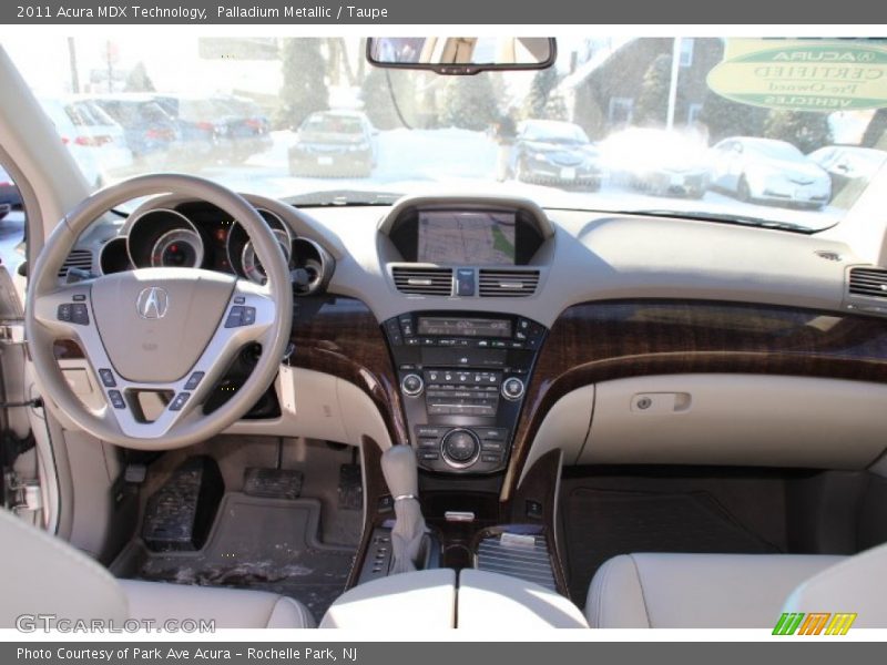 Palladium Metallic / Taupe 2011 Acura MDX Technology