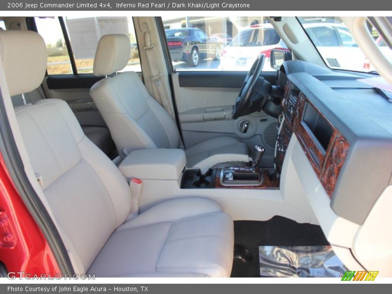 Inferno Red Pearl / Dark Khaki/Light Graystone 2006 Jeep Commander Limited 4x4