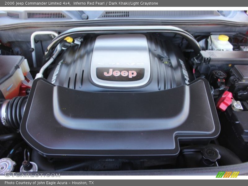 Inferno Red Pearl / Dark Khaki/Light Graystone 2006 Jeep Commander Limited 4x4