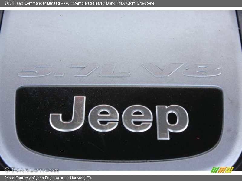 Inferno Red Pearl / Dark Khaki/Light Graystone 2006 Jeep Commander Limited 4x4