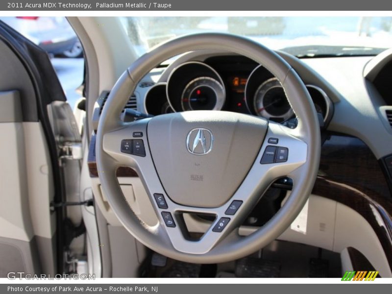 Palladium Metallic / Taupe 2011 Acura MDX Technology