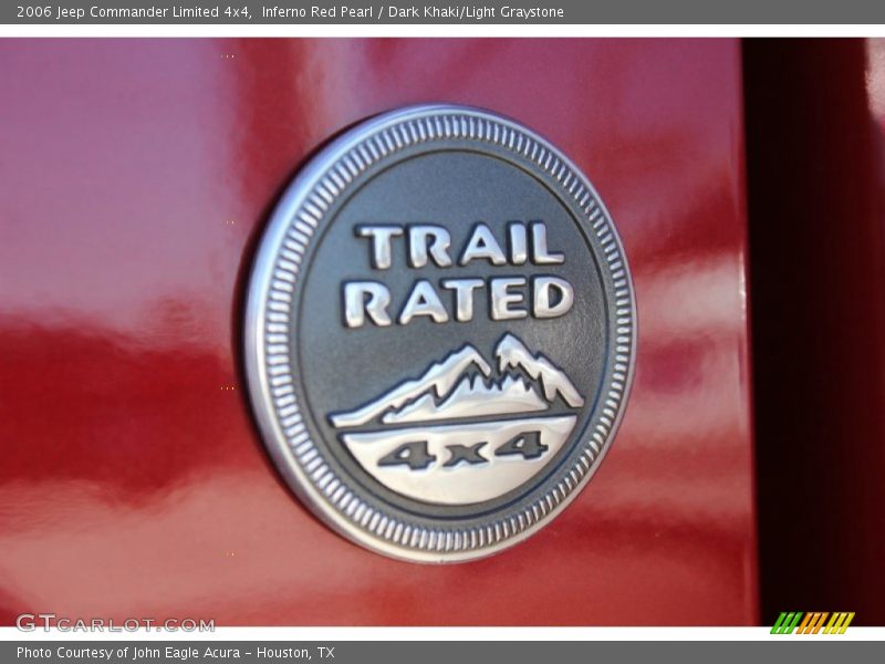 Inferno Red Pearl / Dark Khaki/Light Graystone 2006 Jeep Commander Limited 4x4