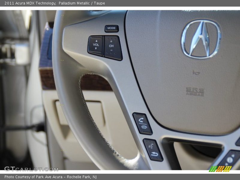 Palladium Metallic / Taupe 2011 Acura MDX Technology
