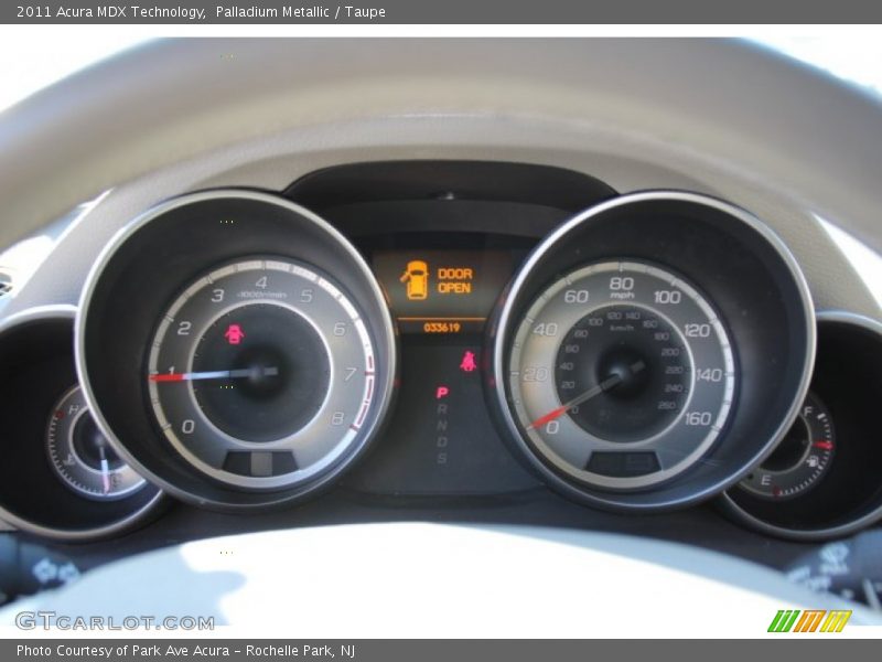 Palladium Metallic / Taupe 2011 Acura MDX Technology