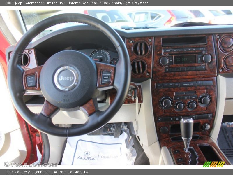Inferno Red Pearl / Dark Khaki/Light Graystone 2006 Jeep Commander Limited 4x4