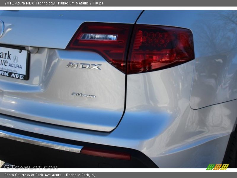 Palladium Metallic / Taupe 2011 Acura MDX Technology