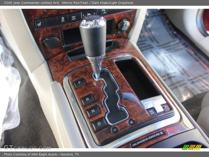 Inferno Red Pearl / Dark Khaki/Light Graystone 2006 Jeep Commander Limited 4x4