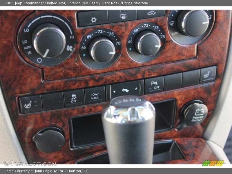 Inferno Red Pearl / Dark Khaki/Light Graystone 2006 Jeep Commander Limited 4x4