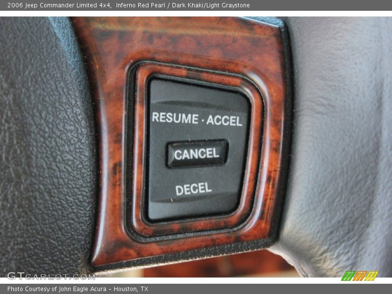 Inferno Red Pearl / Dark Khaki/Light Graystone 2006 Jeep Commander Limited 4x4