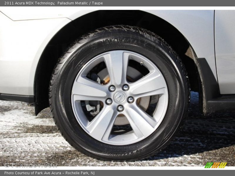 Palladium Metallic / Taupe 2011 Acura MDX Technology