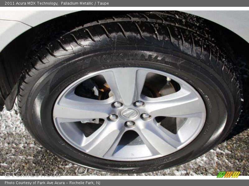 Palladium Metallic / Taupe 2011 Acura MDX Technology