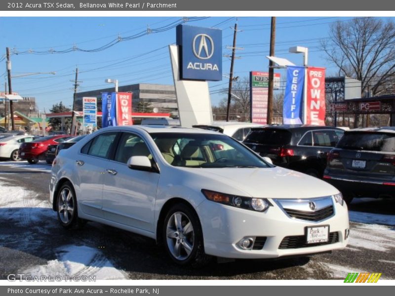 Bellanova White Pearl / Parchment 2012 Acura TSX Sedan