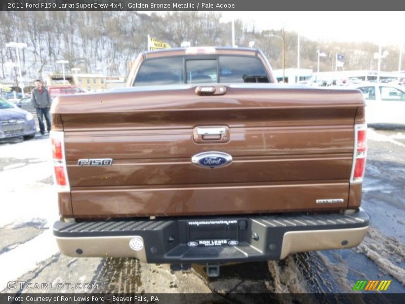 Golden Bronze Metallic / Pale Adobe 2011 Ford F150 Lariat SuperCrew 4x4