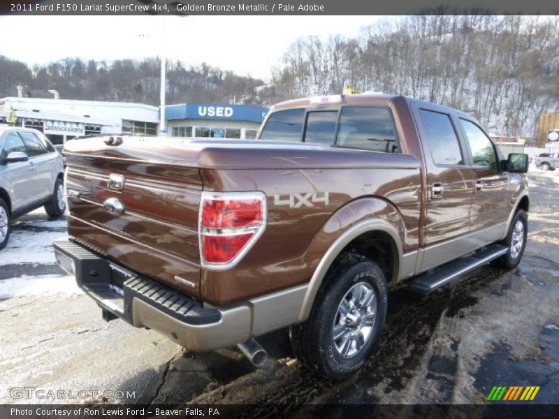 Golden Bronze Metallic / Pale Adobe 2011 Ford F150 Lariat SuperCrew 4x4