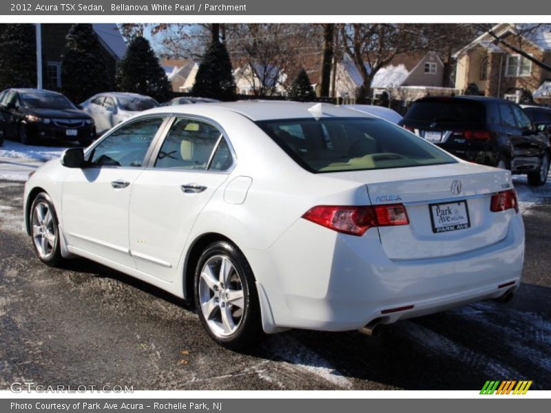 Bellanova White Pearl / Parchment 2012 Acura TSX Sedan
