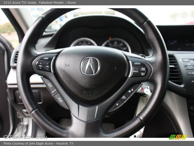 Palladium Metallic / Ebony 2010 Acura TSX Sedan