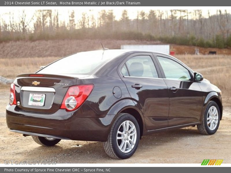 Mocha Bronze Metallic / Jet Black/Dark Titanium 2014 Chevrolet Sonic LT Sedan