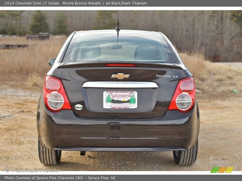 Mocha Bronze Metallic / Jet Black/Dark Titanium 2014 Chevrolet Sonic LT Sedan