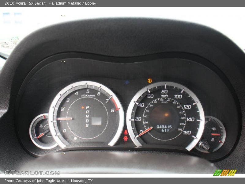 Palladium Metallic / Ebony 2010 Acura TSX Sedan