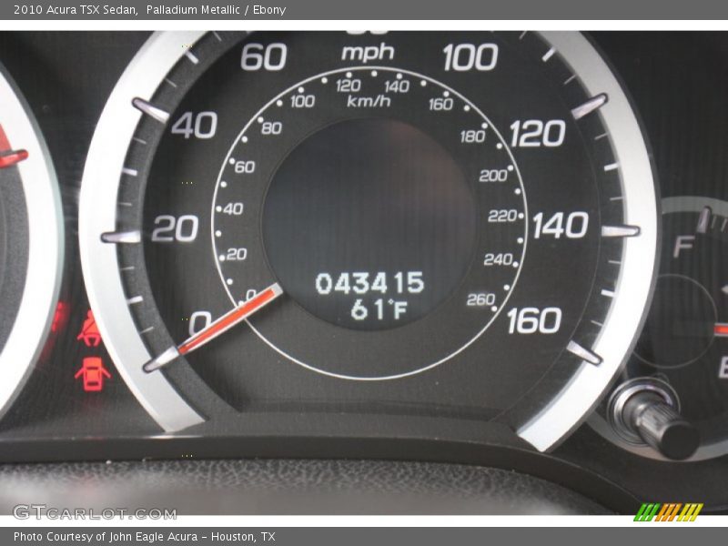 Palladium Metallic / Ebony 2010 Acura TSX Sedan