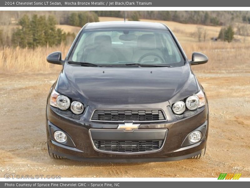 Mocha Bronze Metallic / Jet Black/Dark Titanium 2014 Chevrolet Sonic LT Sedan