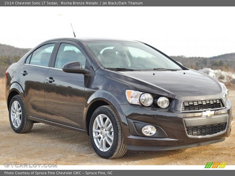 Mocha Bronze Metallic / Jet Black/Dark Titanium 2014 Chevrolet Sonic LT Sedan