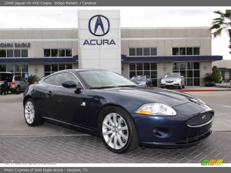 Indigo Metallic / Caramel 2008 Jaguar XK XK8 Coupe