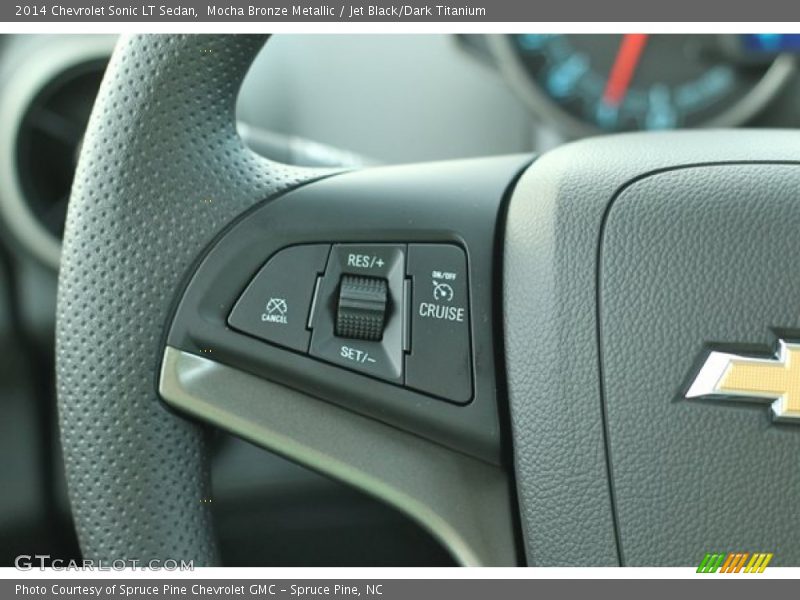 Mocha Bronze Metallic / Jet Black/Dark Titanium 2014 Chevrolet Sonic LT Sedan