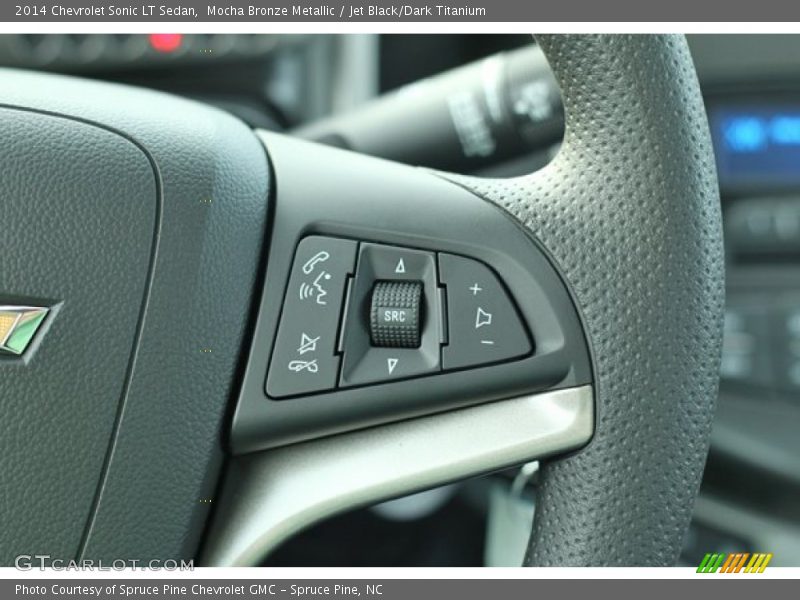 Mocha Bronze Metallic / Jet Black/Dark Titanium 2014 Chevrolet Sonic LT Sedan