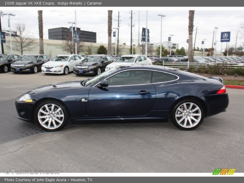 Indigo Metallic / Caramel 2008 Jaguar XK XK8 Coupe