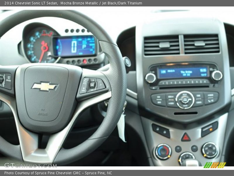Mocha Bronze Metallic / Jet Black/Dark Titanium 2014 Chevrolet Sonic LT Sedan