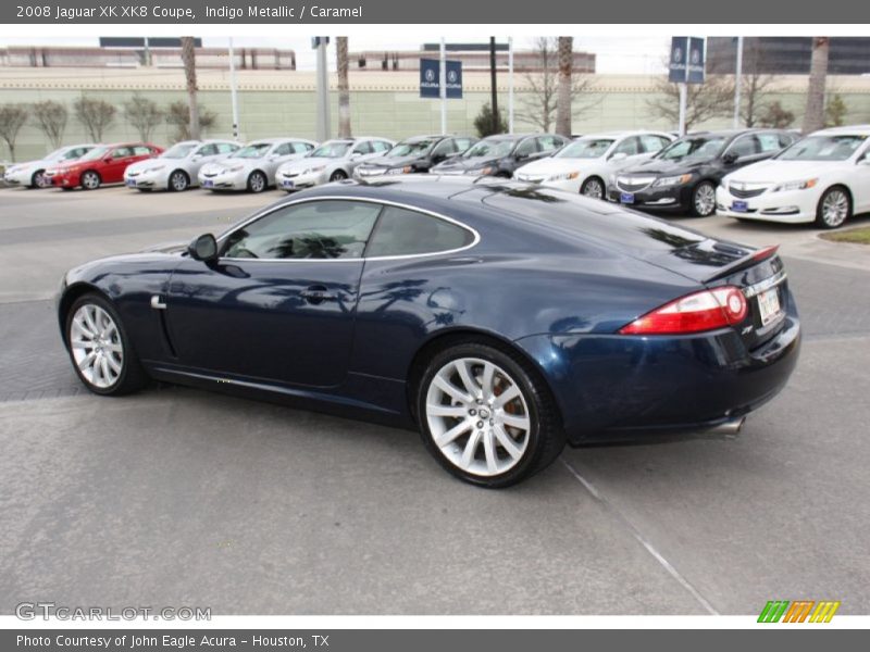 Indigo Metallic / Caramel 2008 Jaguar XK XK8 Coupe