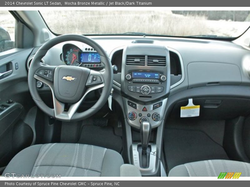 Mocha Bronze Metallic / Jet Black/Dark Titanium 2014 Chevrolet Sonic LT Sedan