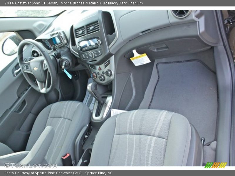 Mocha Bronze Metallic / Jet Black/Dark Titanium 2014 Chevrolet Sonic LT Sedan