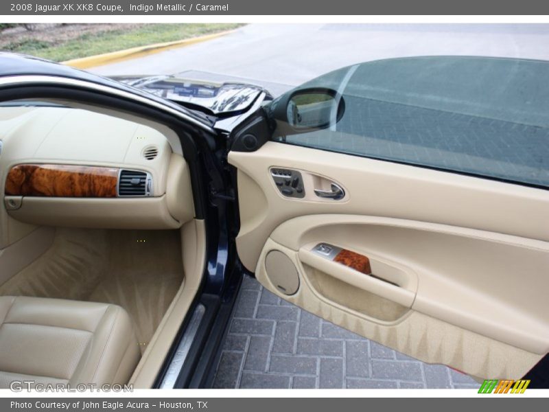 Indigo Metallic / Caramel 2008 Jaguar XK XK8 Coupe