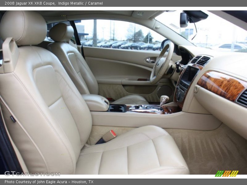 Indigo Metallic / Caramel 2008 Jaguar XK XK8 Coupe