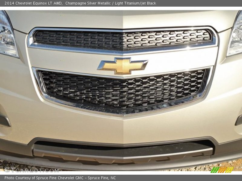 Champagne Silver Metallic / Light Titanium/Jet Black 2014 Chevrolet Equinox LT AWD