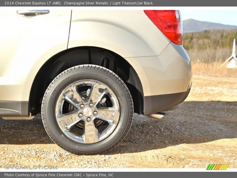 Champagne Silver Metallic / Light Titanium/Jet Black 2014 Chevrolet Equinox LT AWD