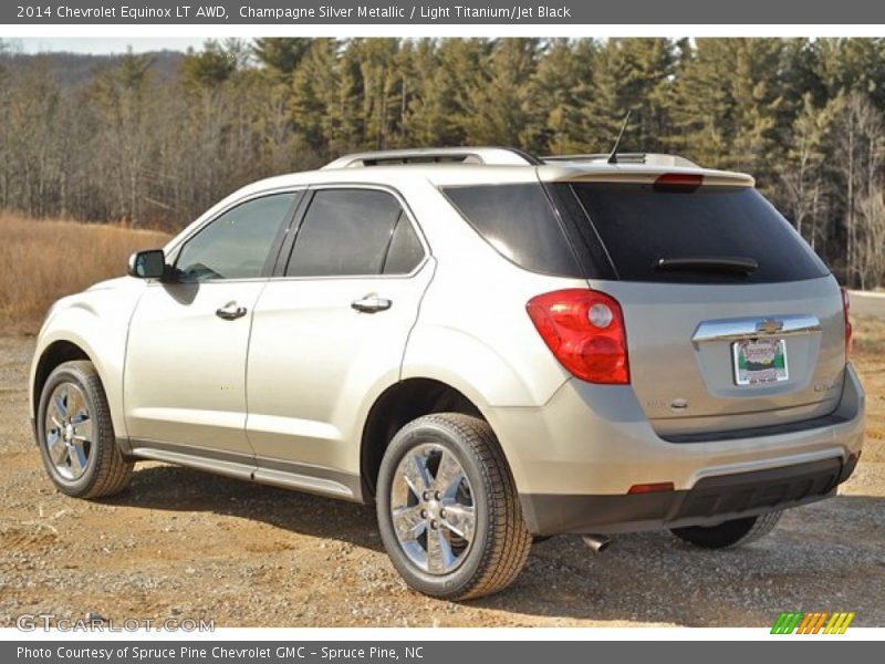 Champagne Silver Metallic / Light Titanium/Jet Black 2014 Chevrolet Equinox LT AWD