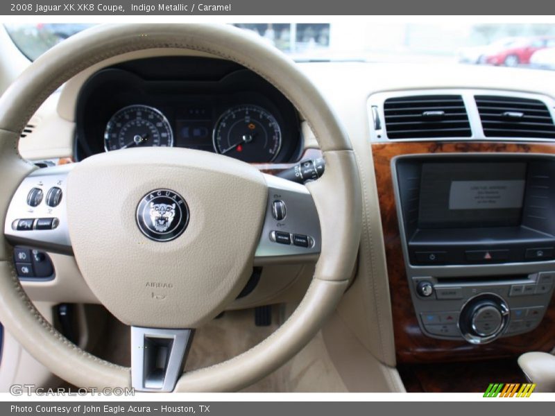 Indigo Metallic / Caramel 2008 Jaguar XK XK8 Coupe