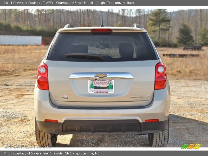 Champagne Silver Metallic / Light Titanium/Jet Black 2014 Chevrolet Equinox LT AWD